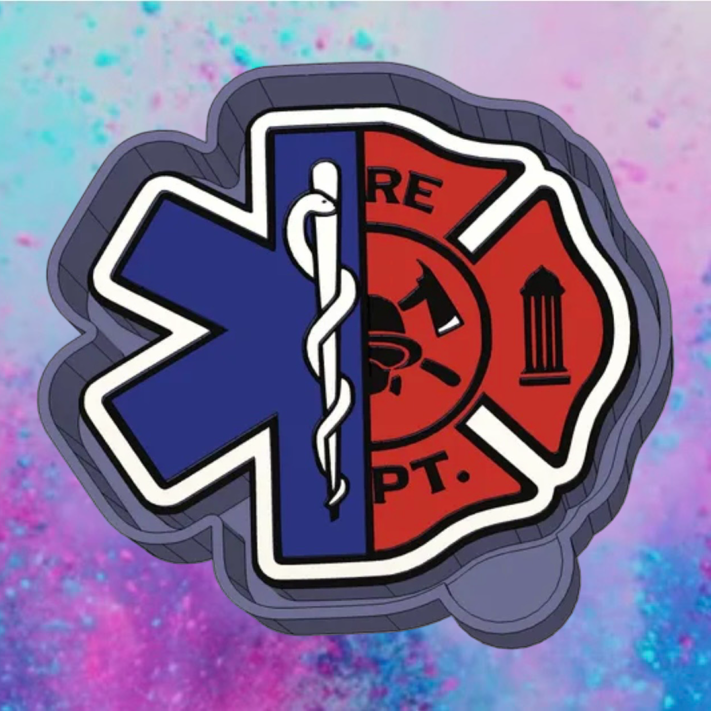 Paramedic car freshie mold.