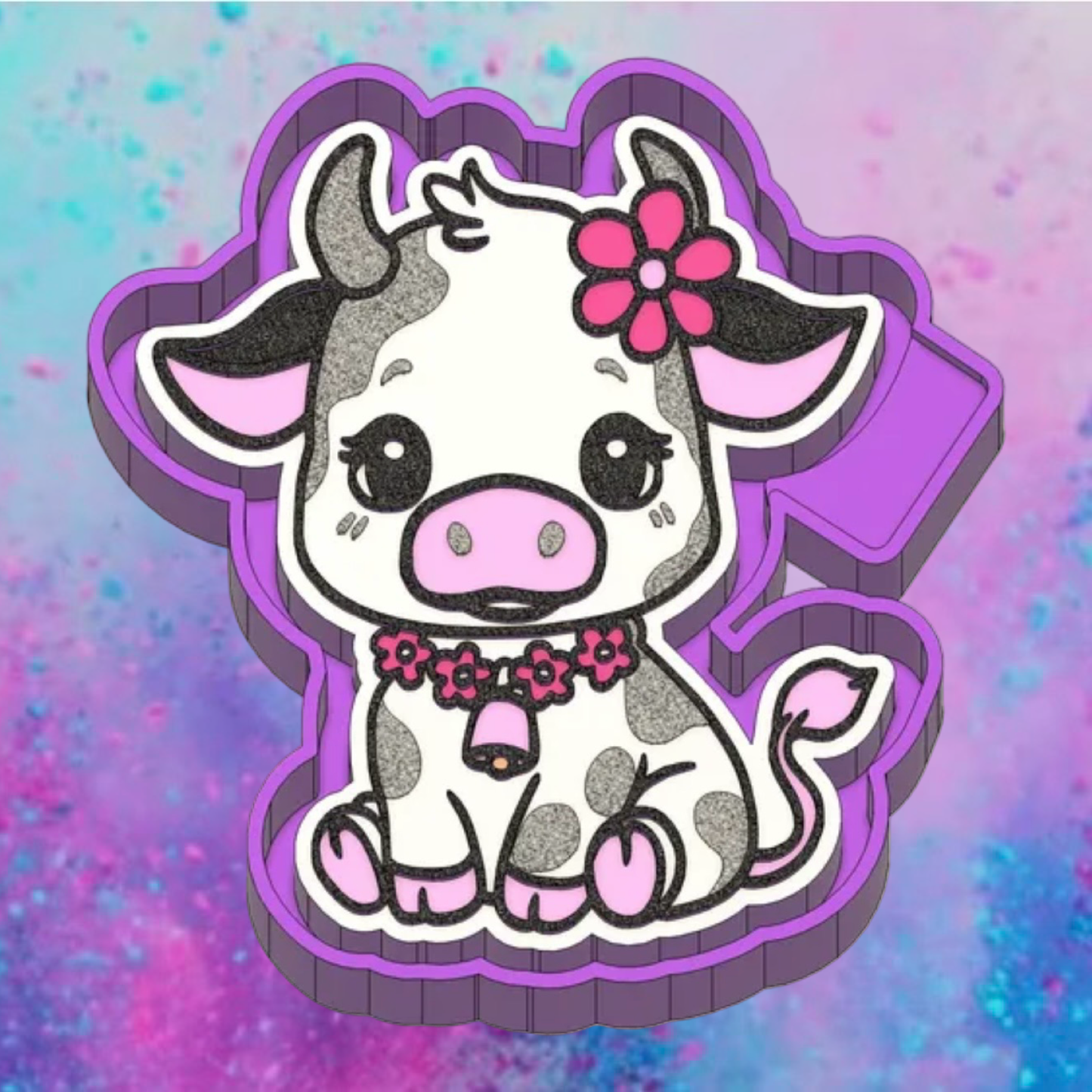 Baby cow car freshie mold.