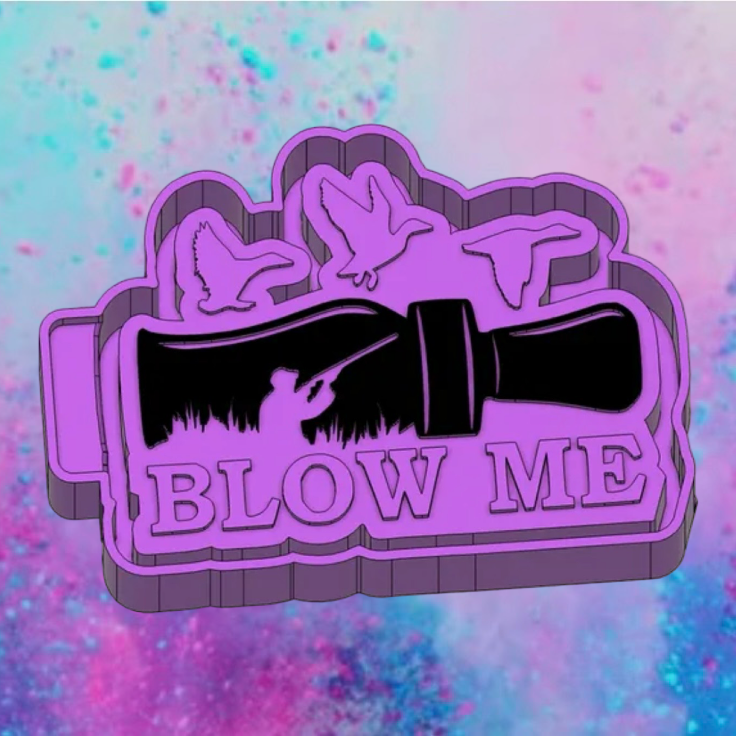 Blow me duck call car freshie mold.