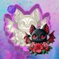 3D floral bat freshie molds.