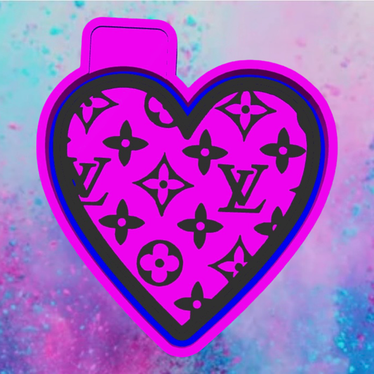 LV heart car freshie mold. No