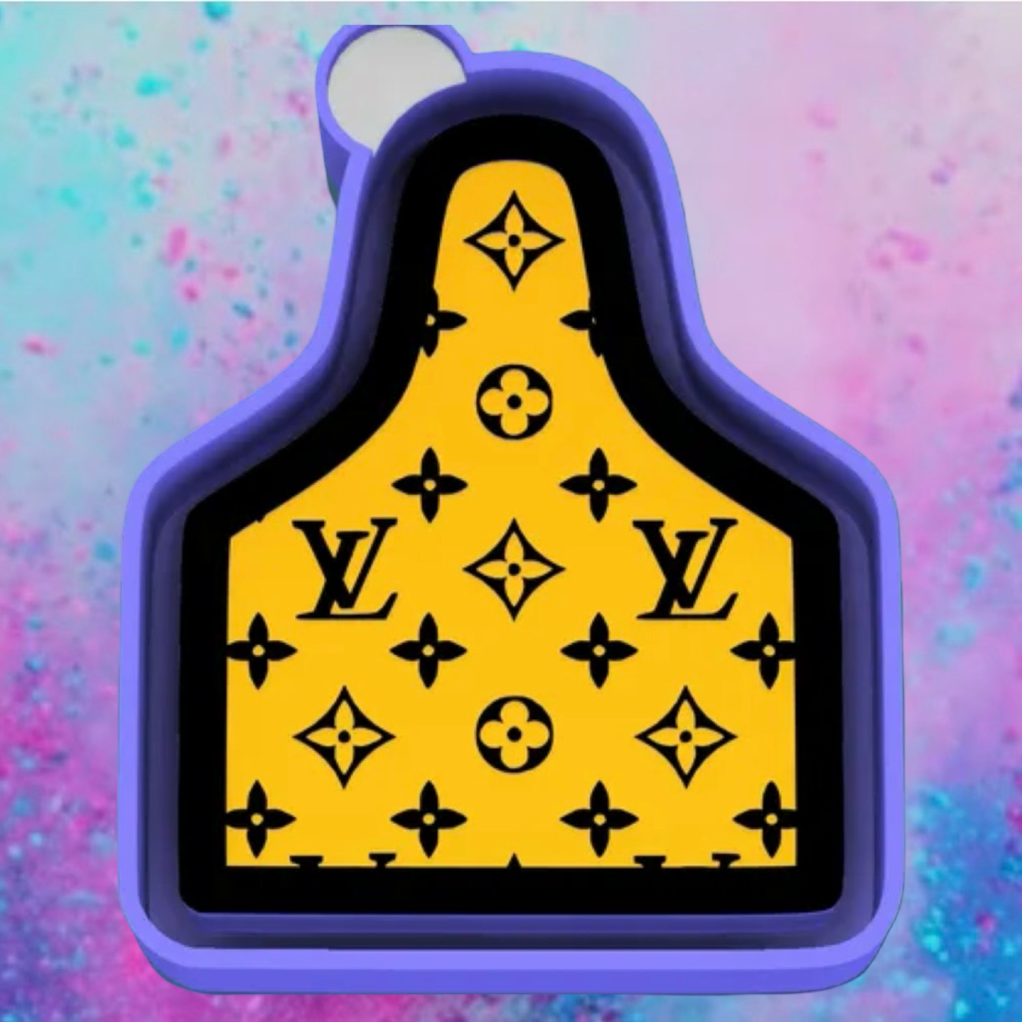 LV cow tag freshie mold