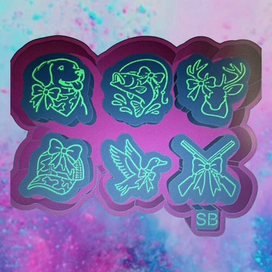 Bow hunting car freshie charms mold