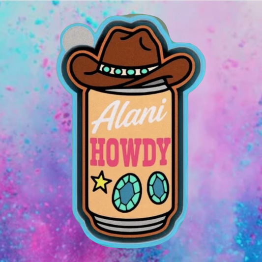 Howdy Alani car freshie mold.