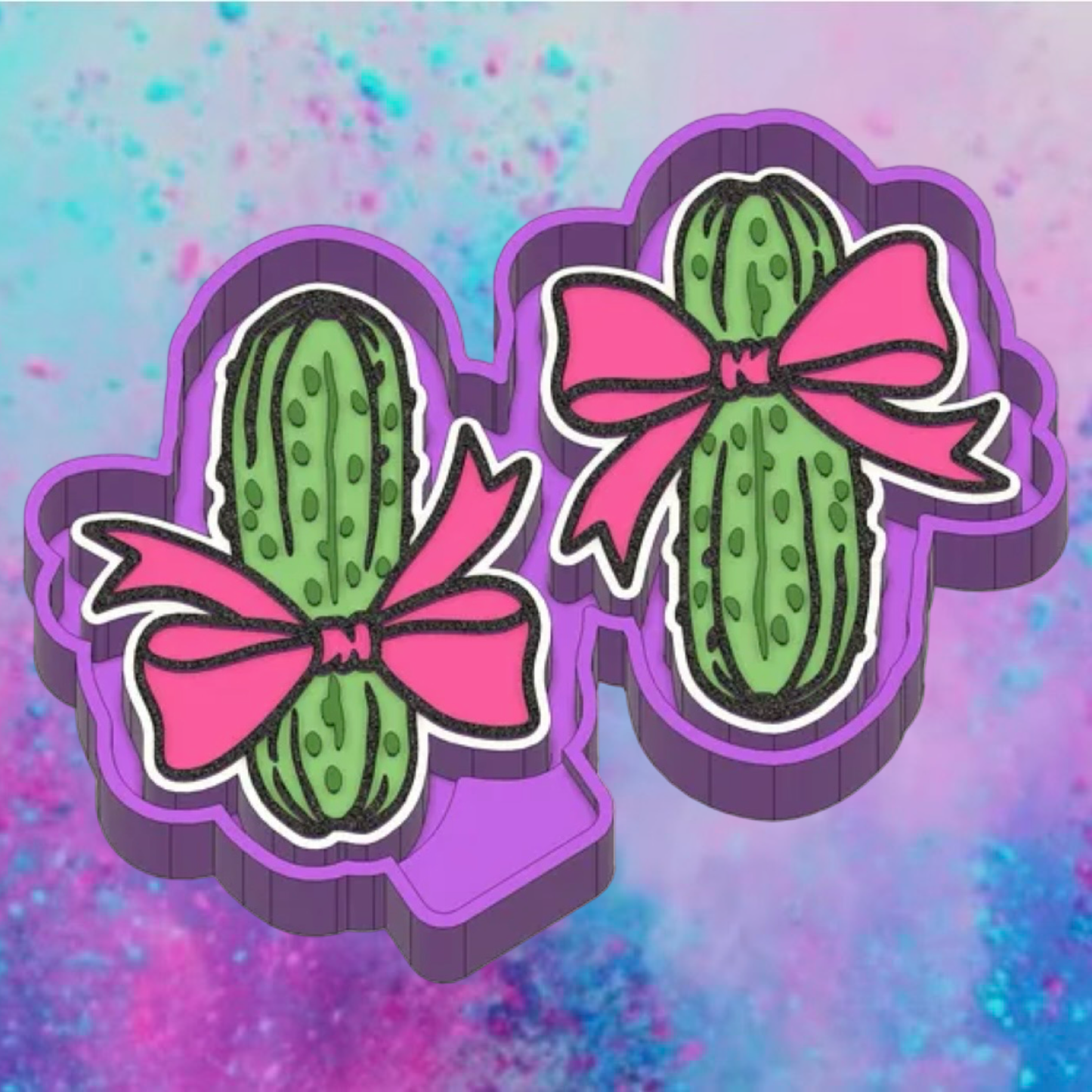 Pickle with bow vent clips molds