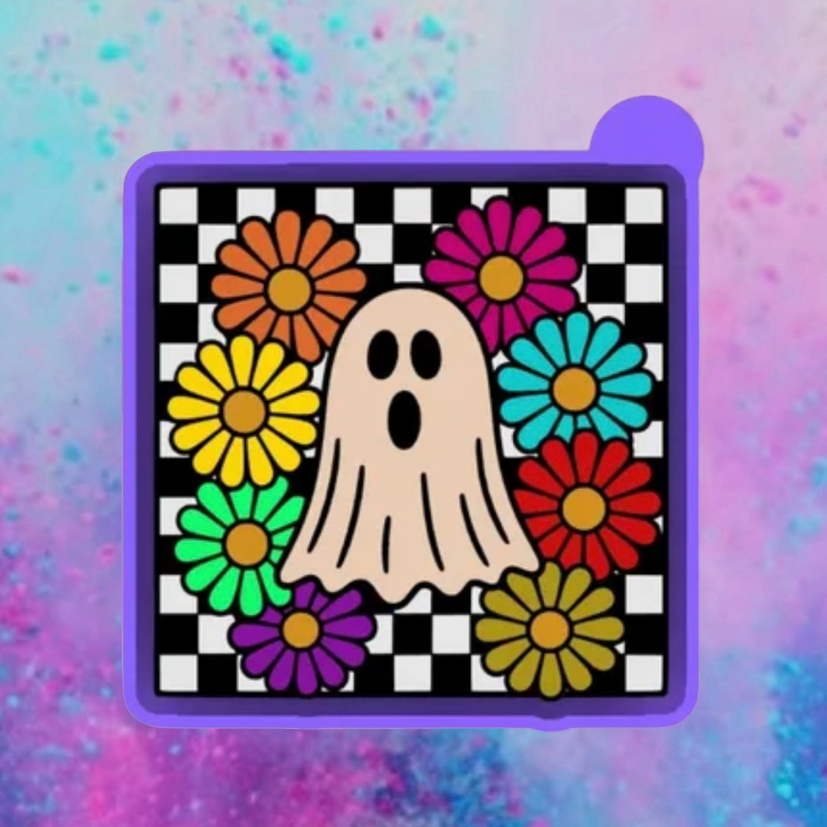Flower ghost freshie mold