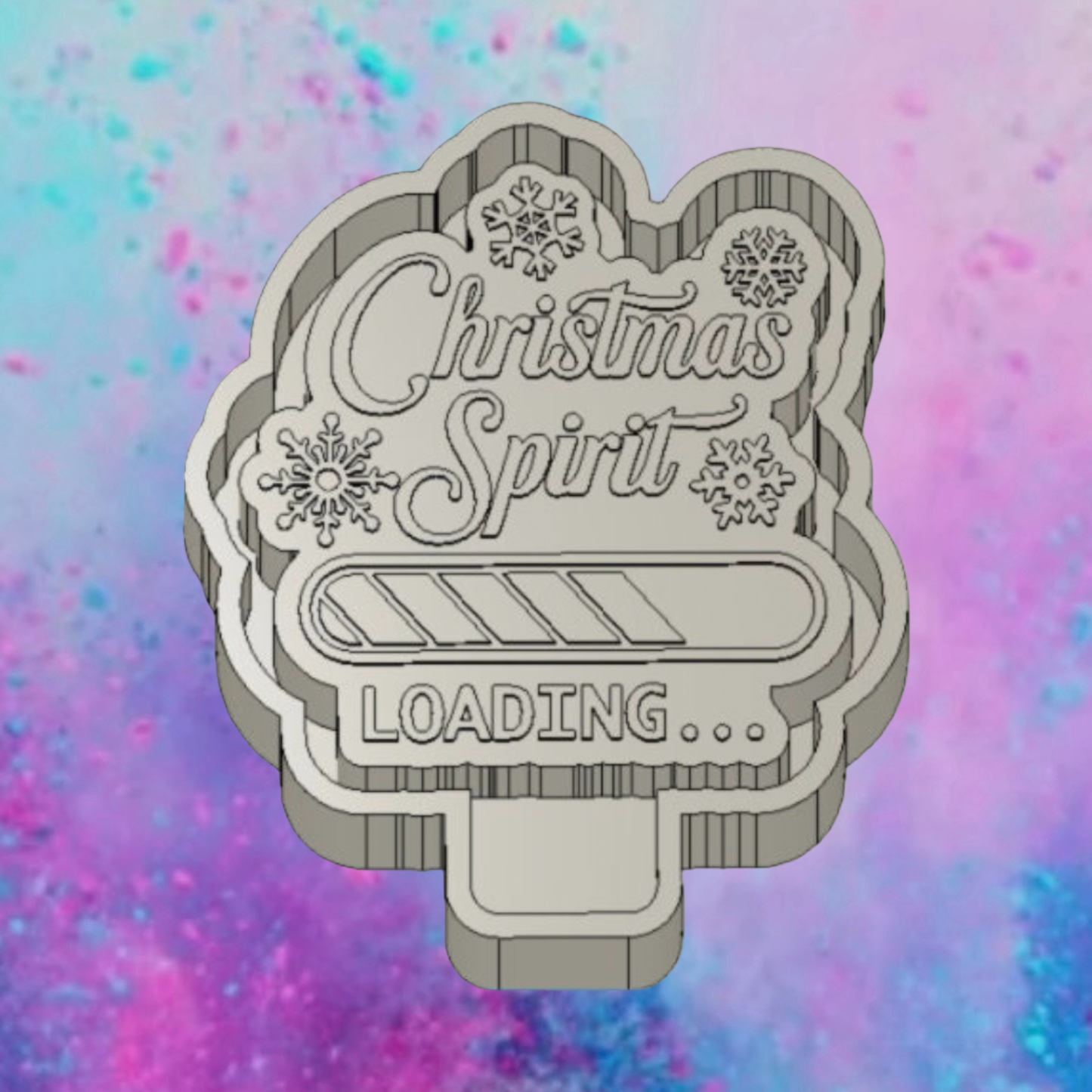 Christmas spirit loading freshie mold