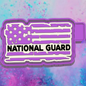 National Guard flag with a bow freshie mold