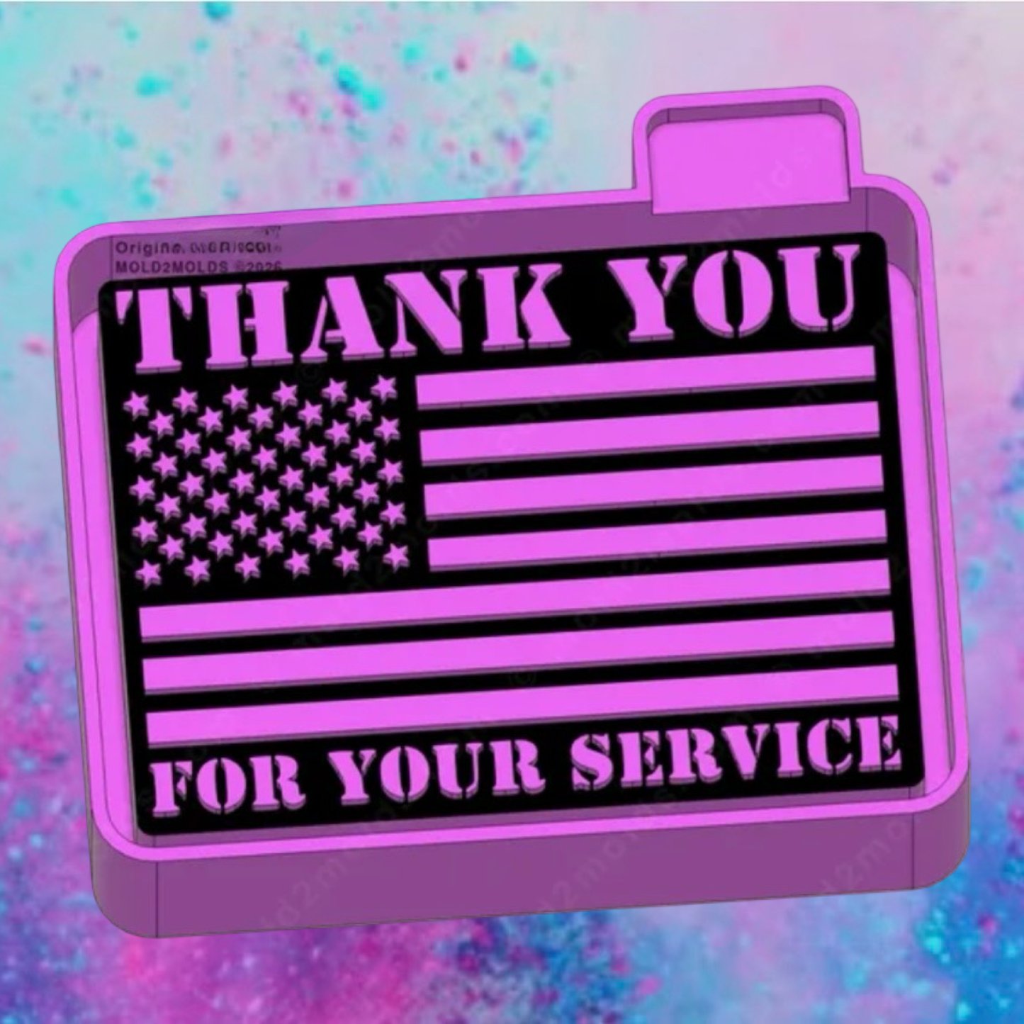Than you for you service car freshie mold b