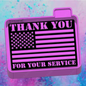 Than you for you service car freshie mold b