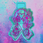 Breast cancer ribbon with butterflies freshie mold