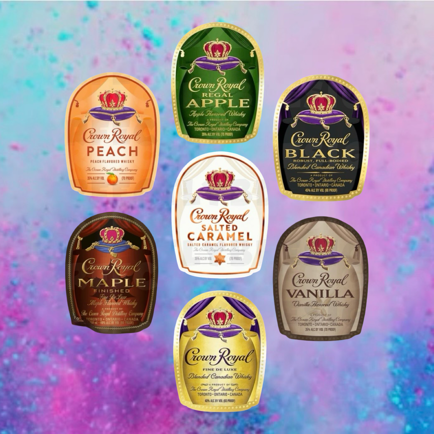 Crown royal car freshie cardstock