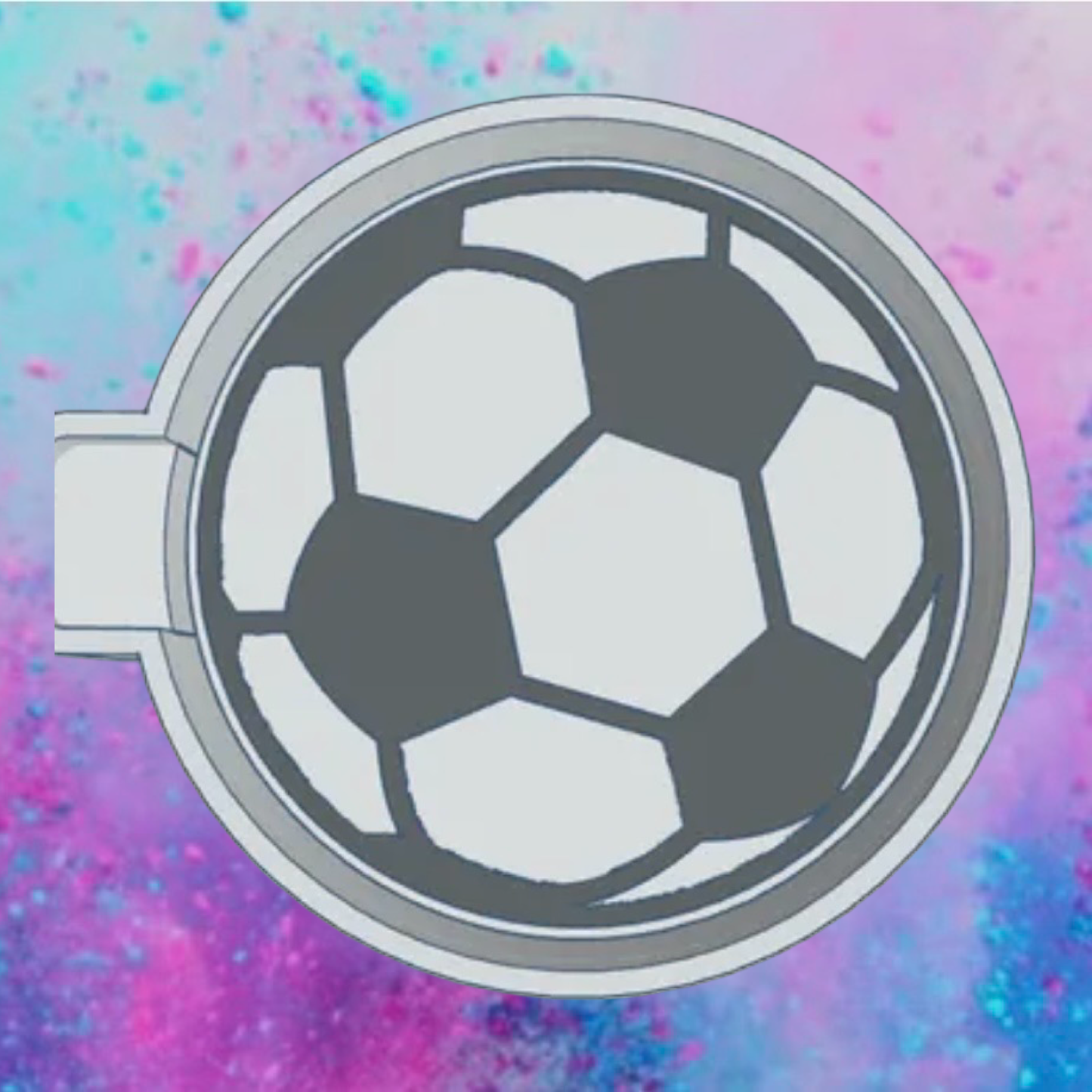 Soccer ball car freshie mold b