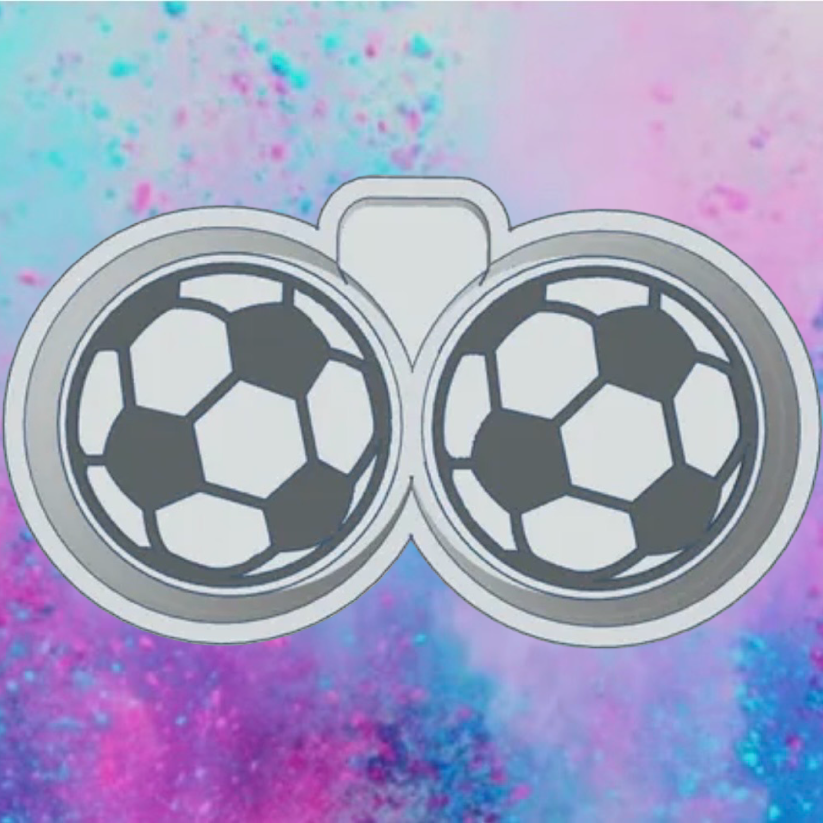 Soccer ball freshie vent clips.