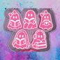 Bookish ghost car freshie charms mold