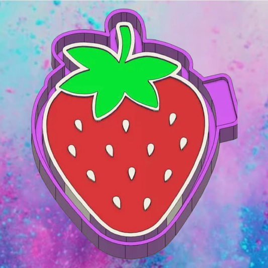 Strawberry car freshie mold.