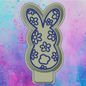Flower rabbit car freshie mold b