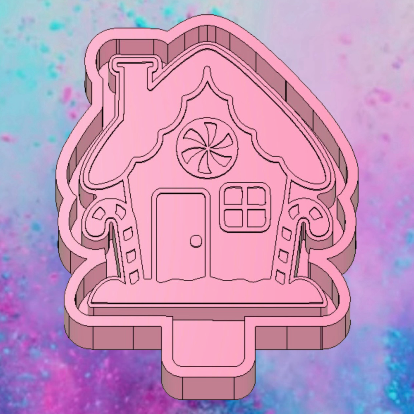 Gingerbread house freshie mold