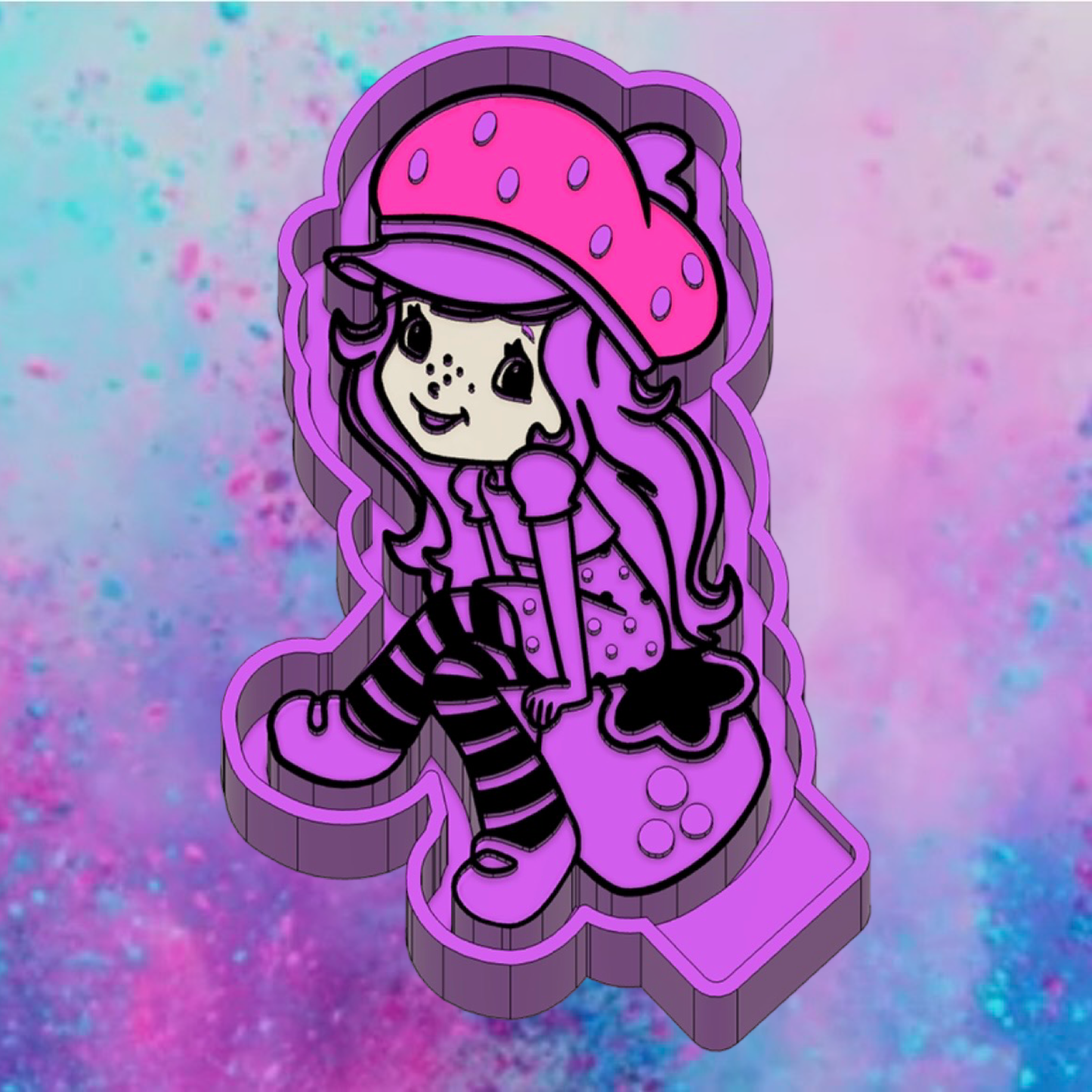 Strawberry Shortcake car freshie mold v