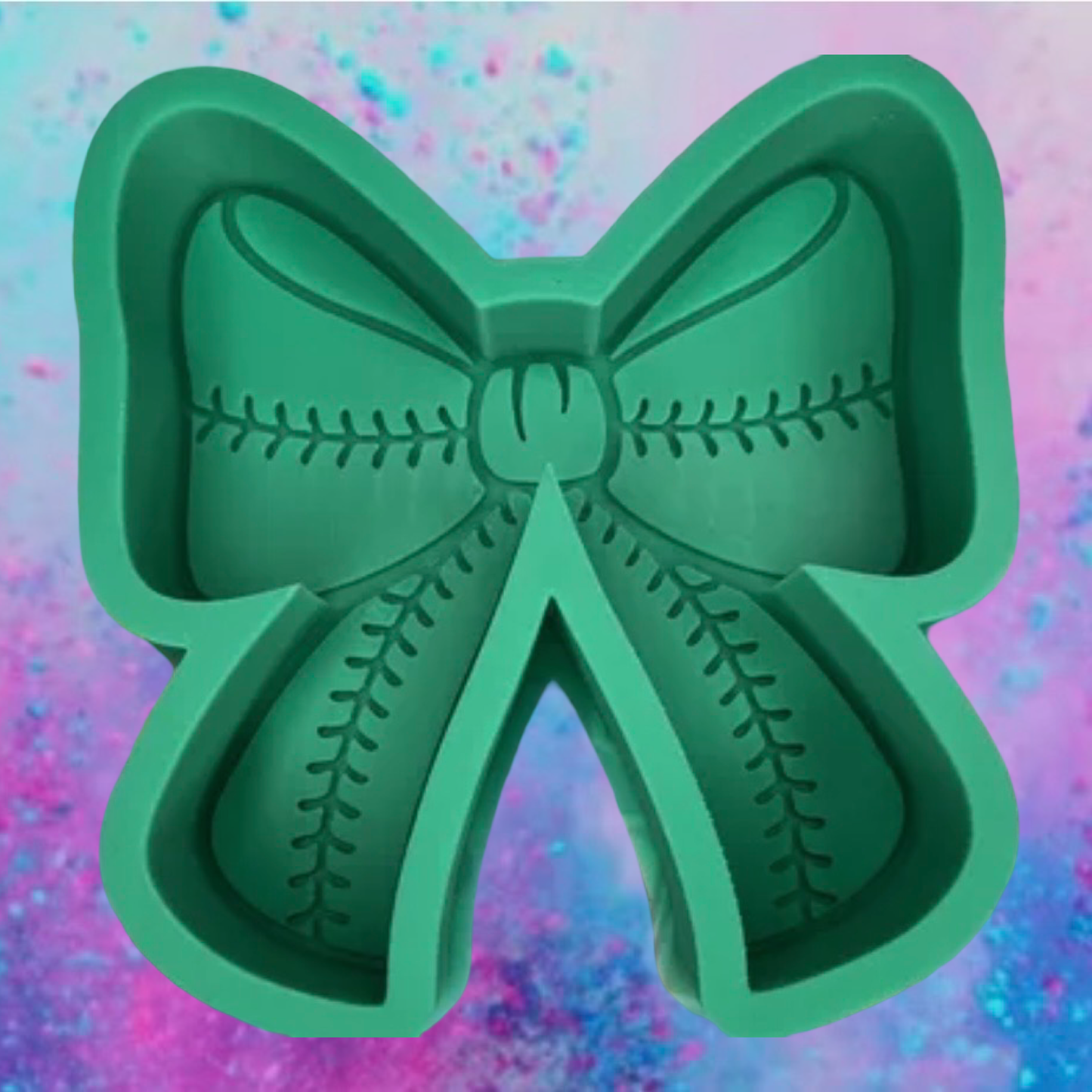Softball bow car freshie mold.