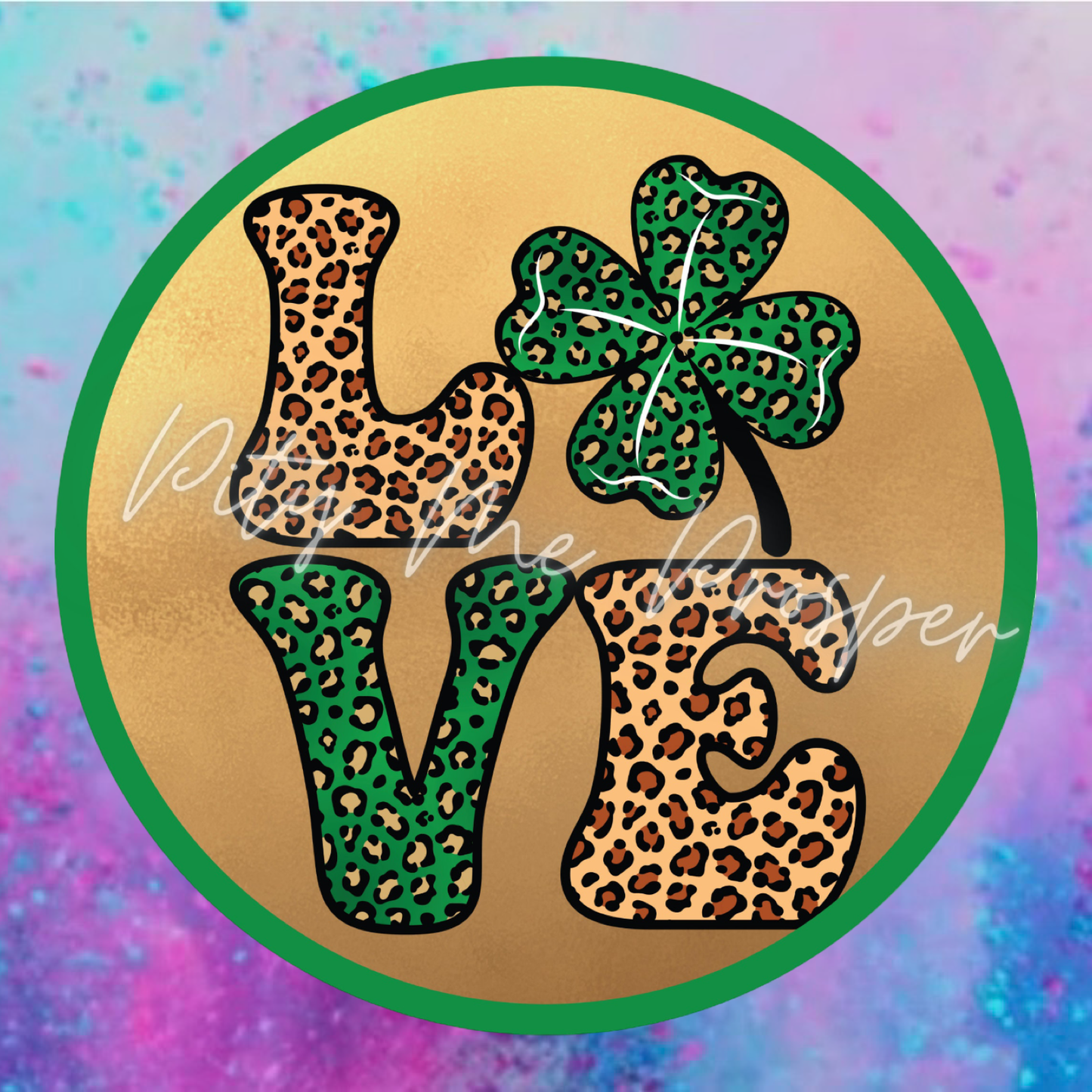 St. Patrick freshie cardstock