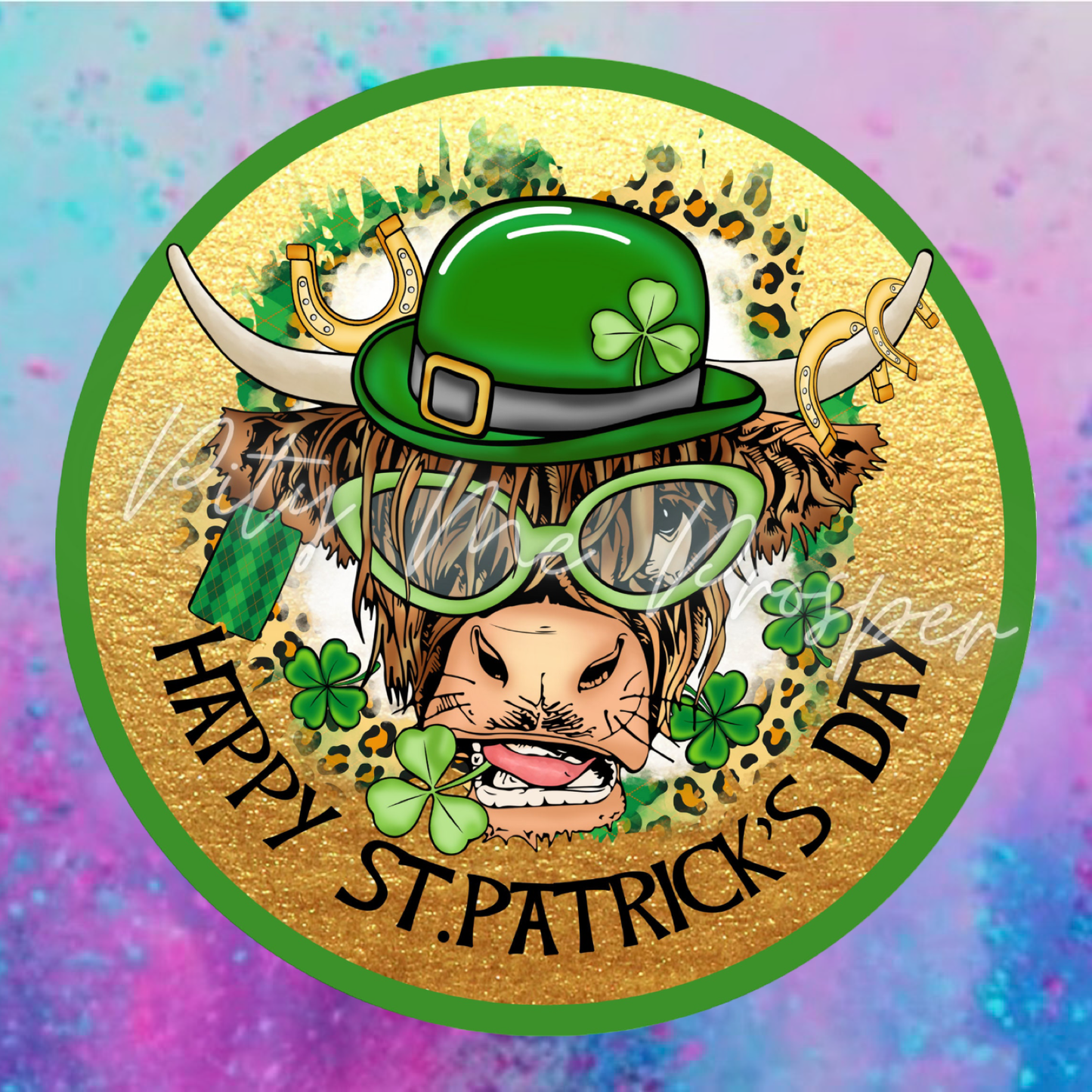 St. Patrick freshie cardstock