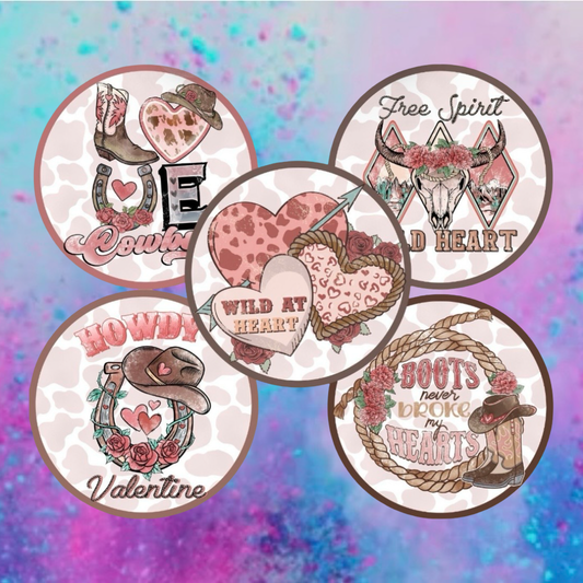 Cowboy love cardstock