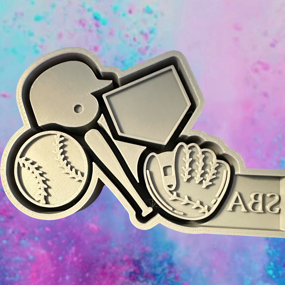 Baseball freshie charms mold