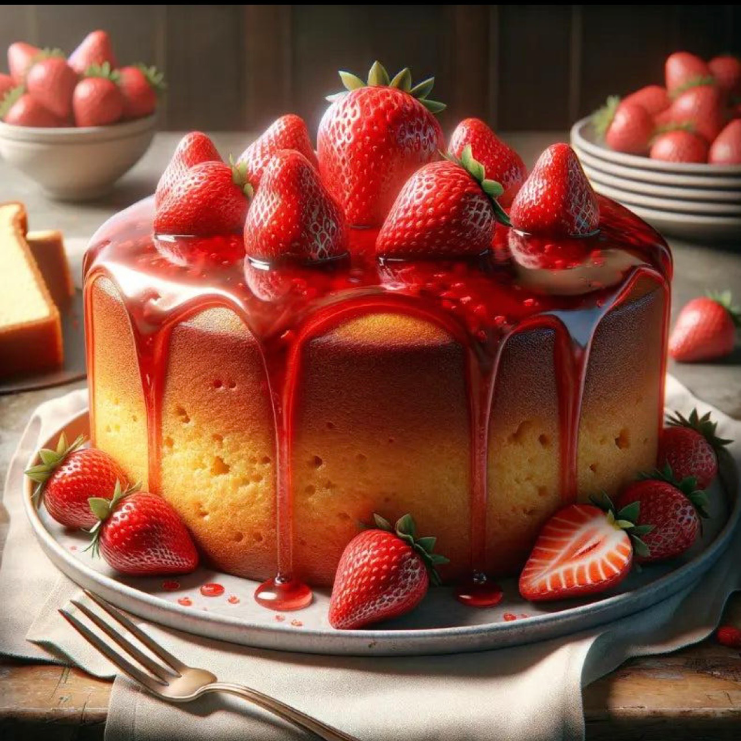 Strawberry Pound cake scented aroma beads.