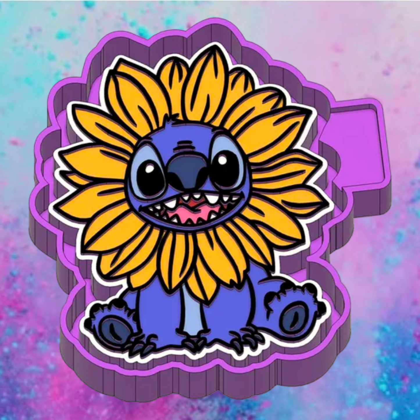 Sunflower Stitch car freshie mold b