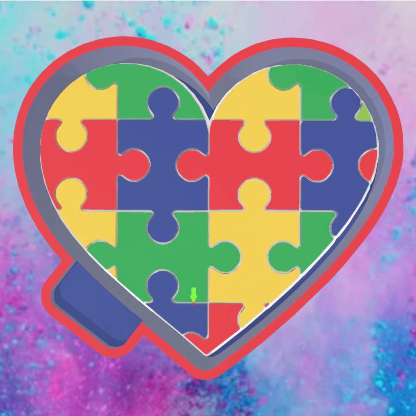 Autism car freshie mold.