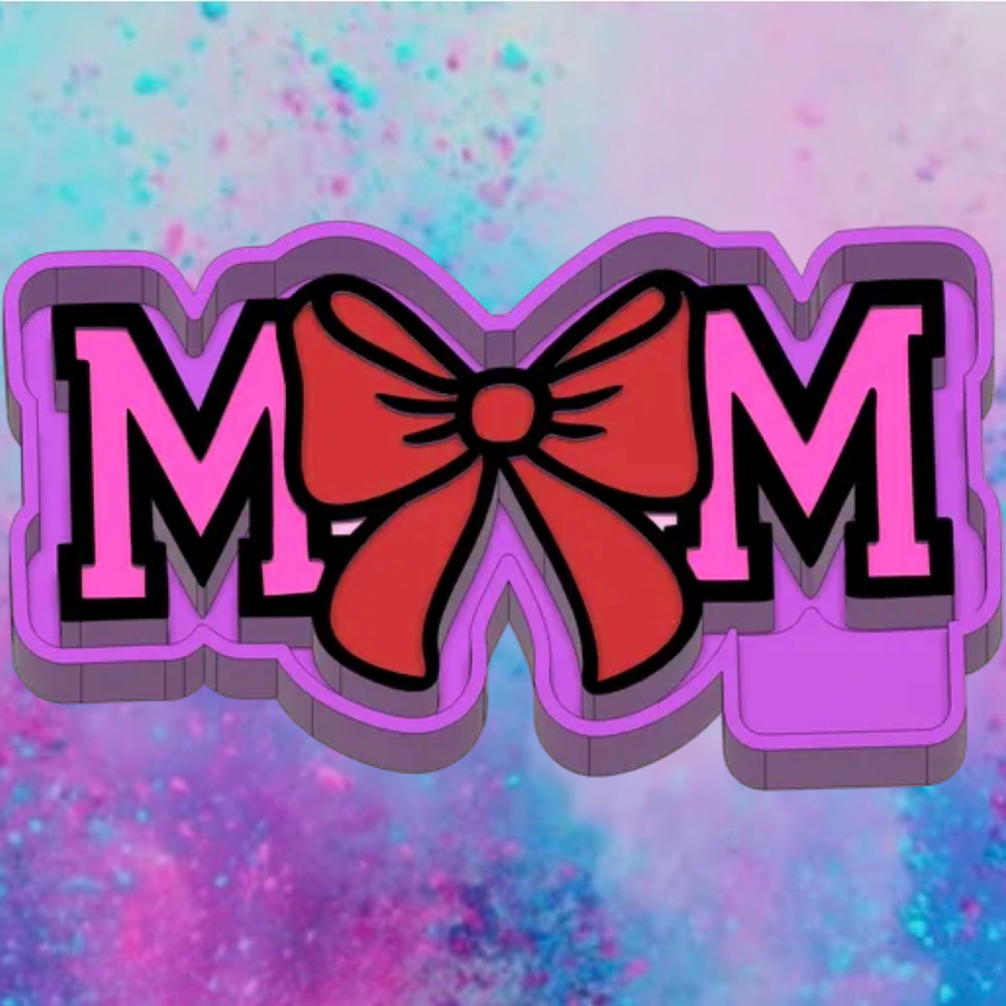 MOM with a bow car freshie mold.