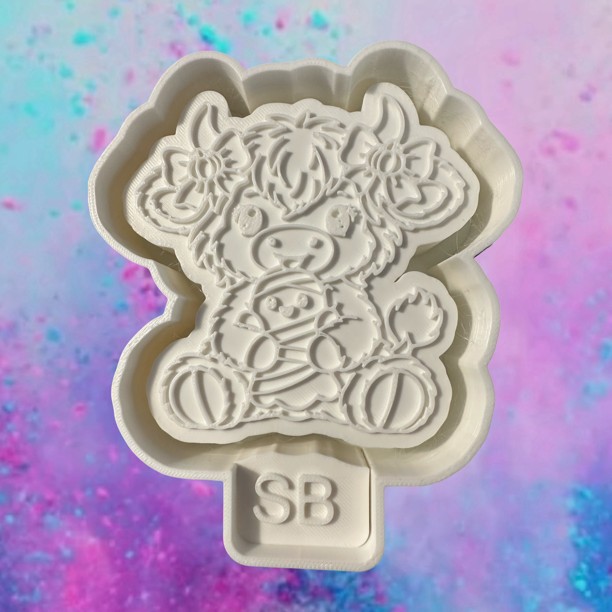 Highland mummy cow freshie mold