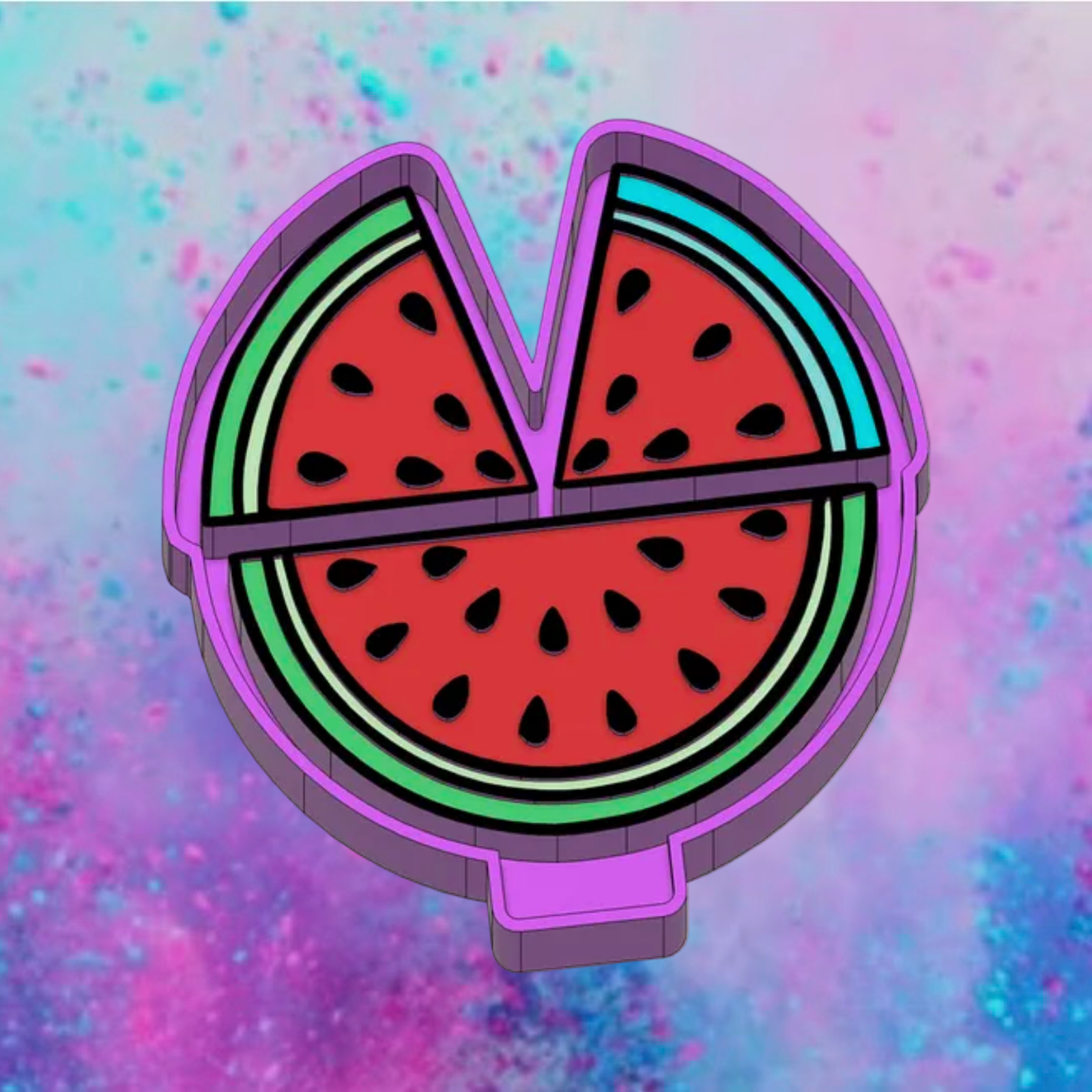 Watermelon car freshie and vent clips mold.