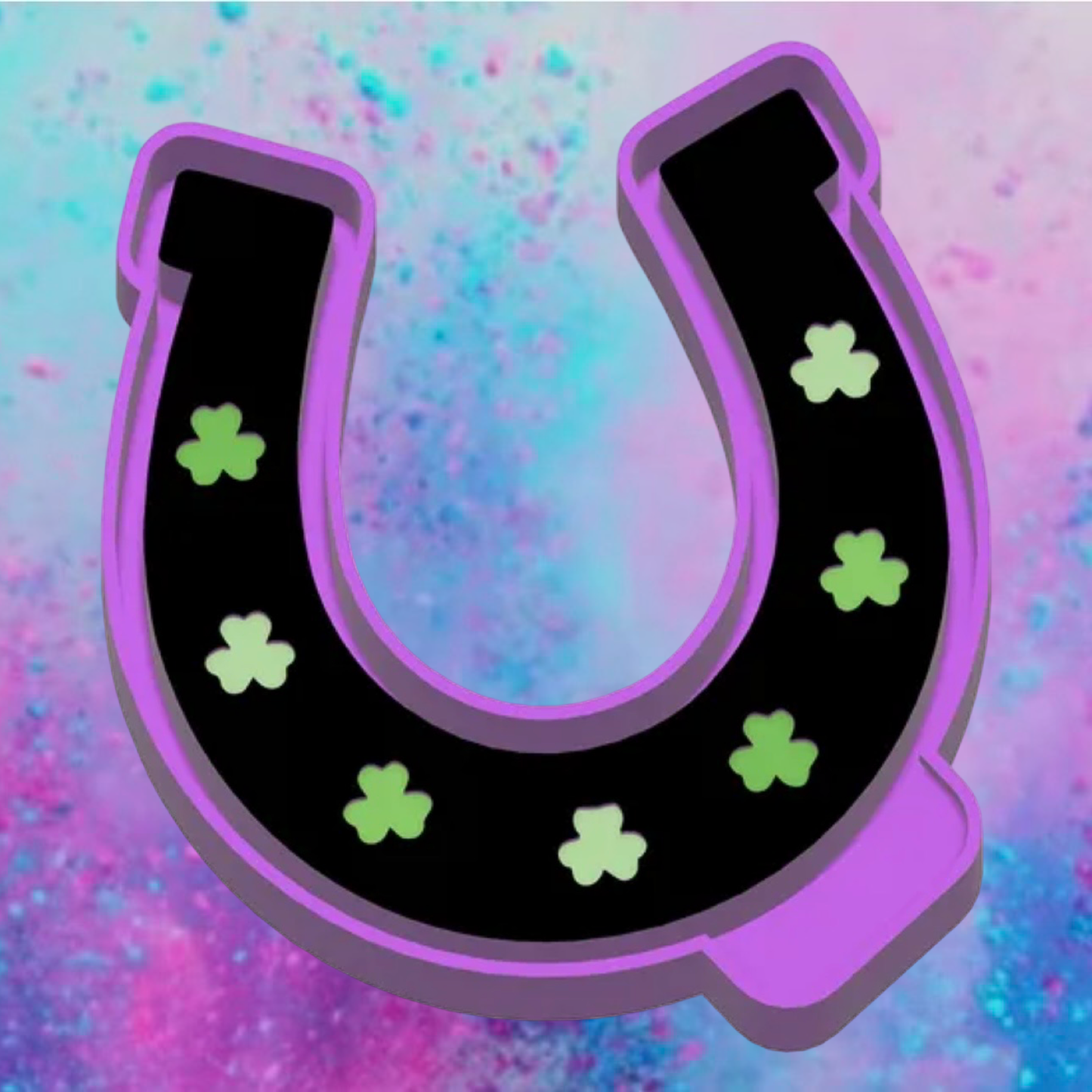 Lucky horse shoe car freshie mold.