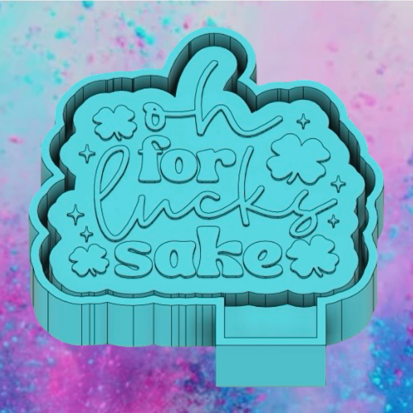 For luck sake car freshie mold b