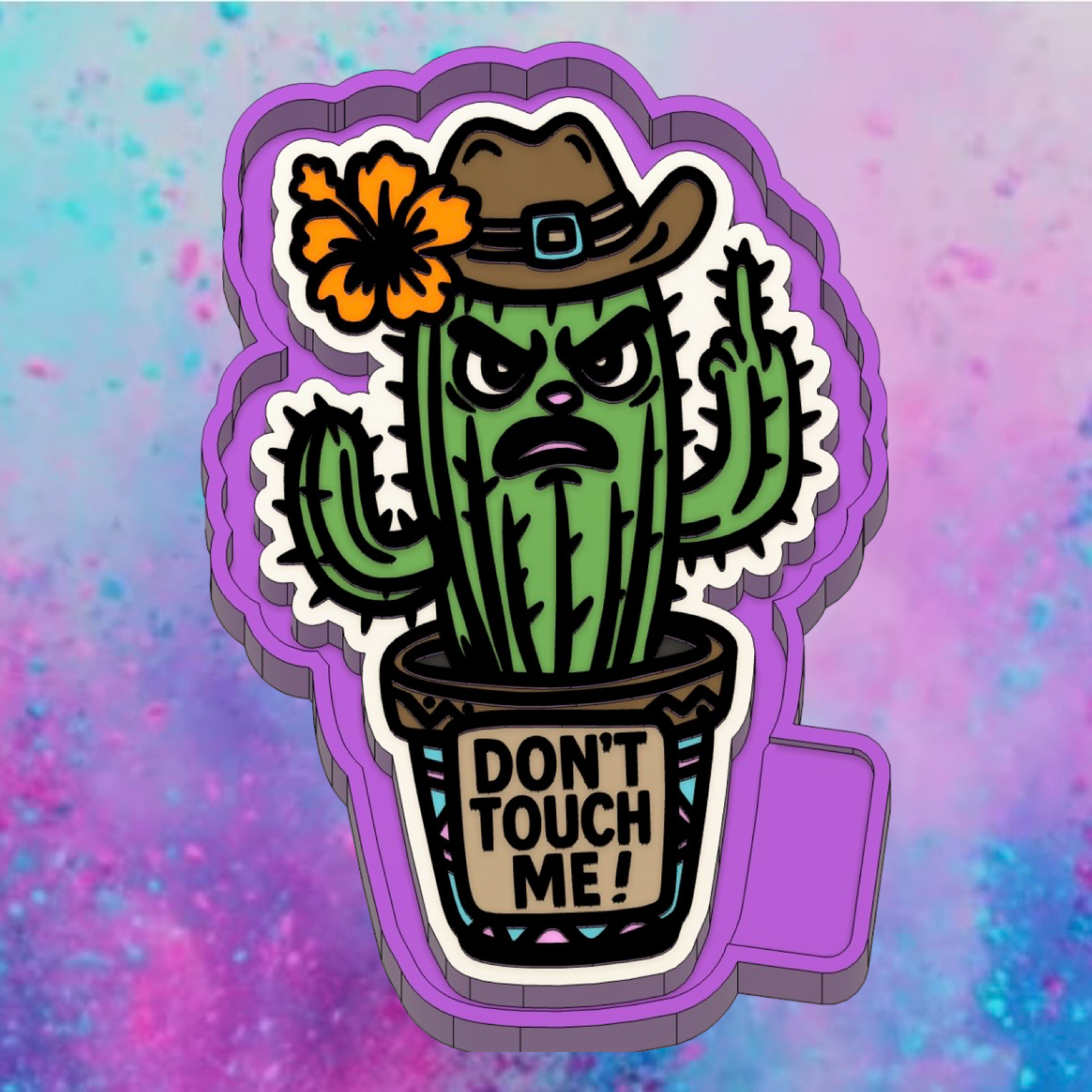 Don’t touch me car freshie mold b