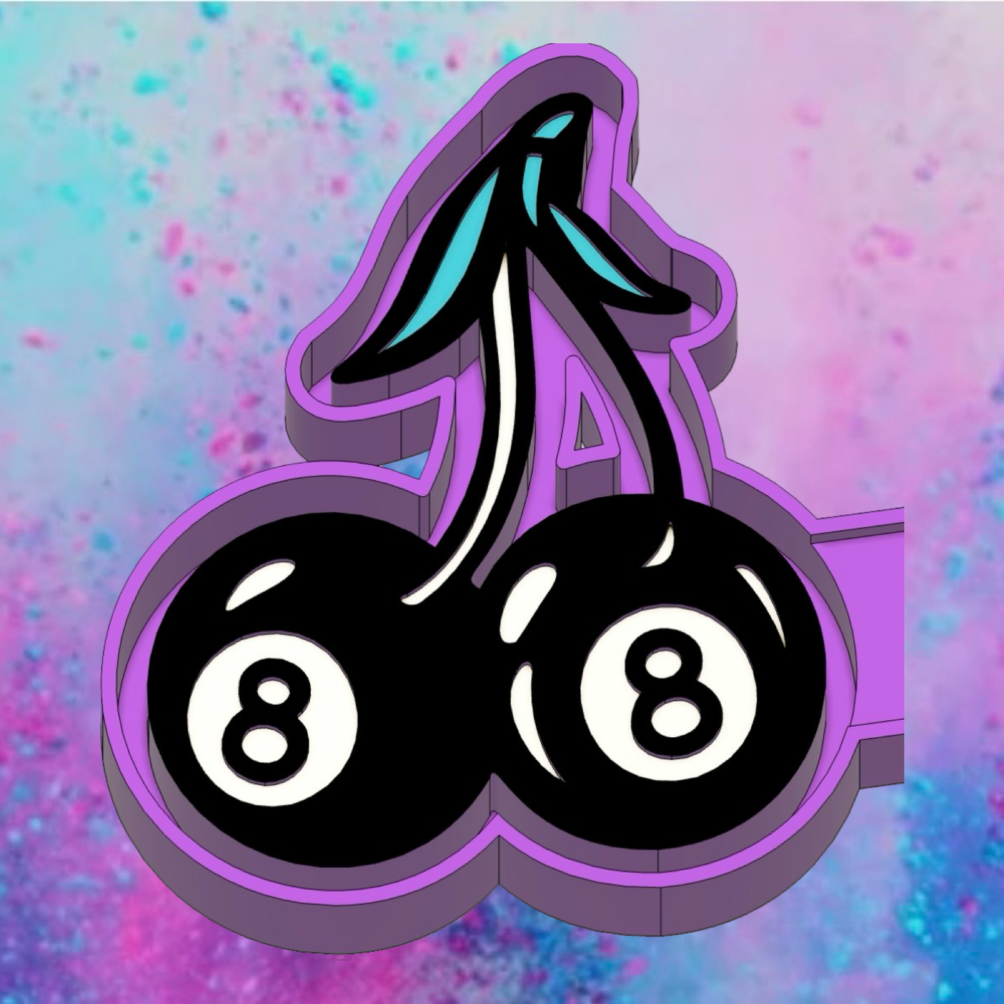 8-ball cherry car freshie mold.