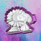 3D Snoopy hugging a sunflower freshie molds.