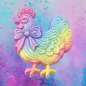 3D coquette hen freshie molds.