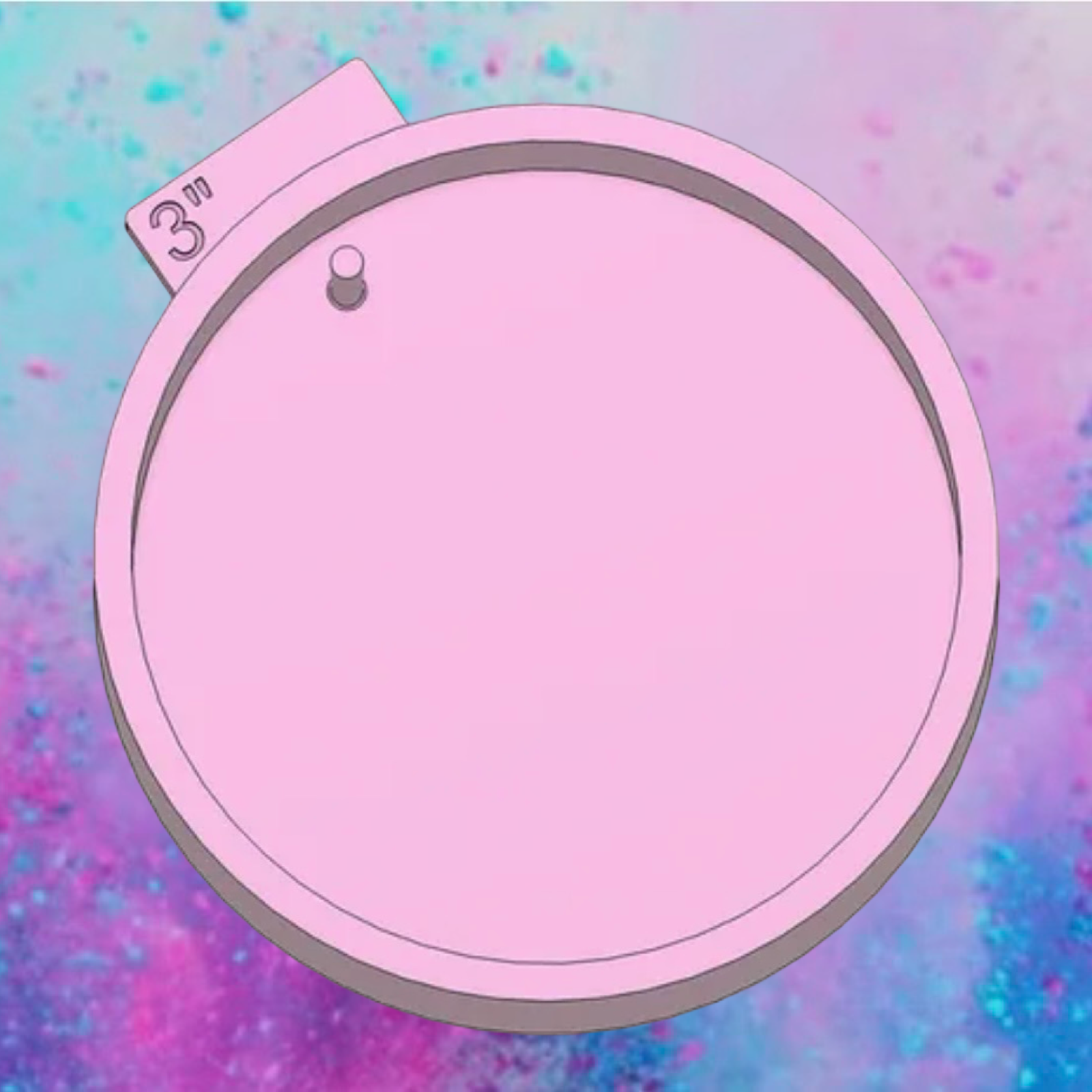 Pre hole card stock car freshie mold.