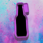 Beer bottle cardstock mold.
