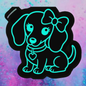 Girl Dachshund with a bow freshie mold
