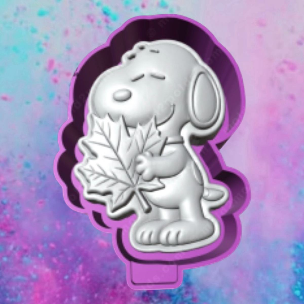 3D puppy with maple leaf freshie molds.
