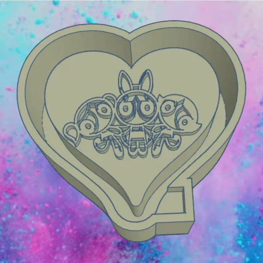 Powerpuff car freshie mold.