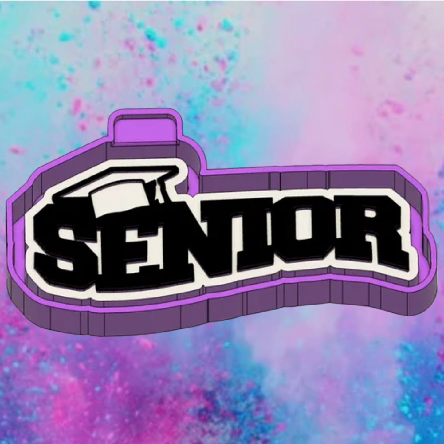 Senior car freshie mold.