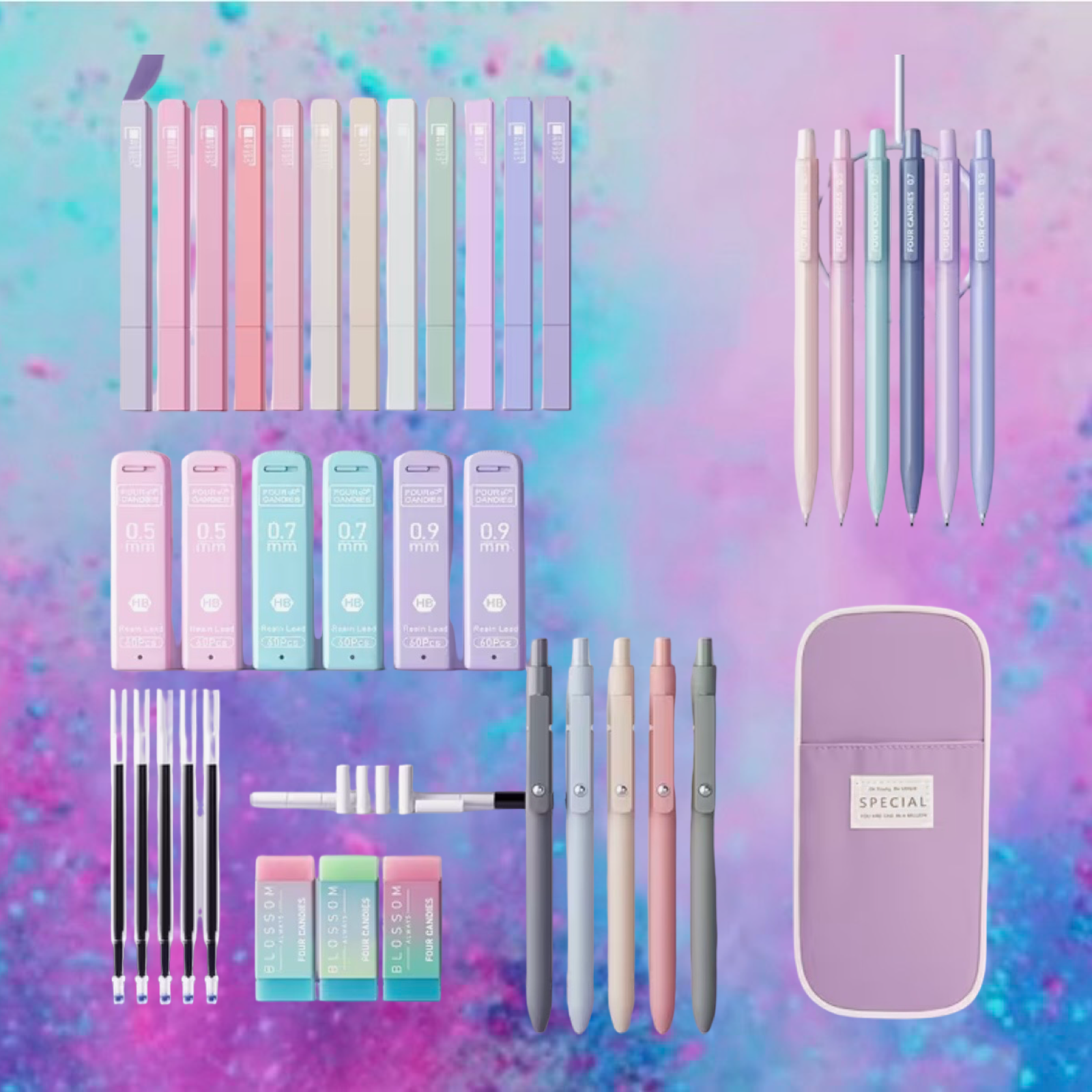 29 pcs stationary with case