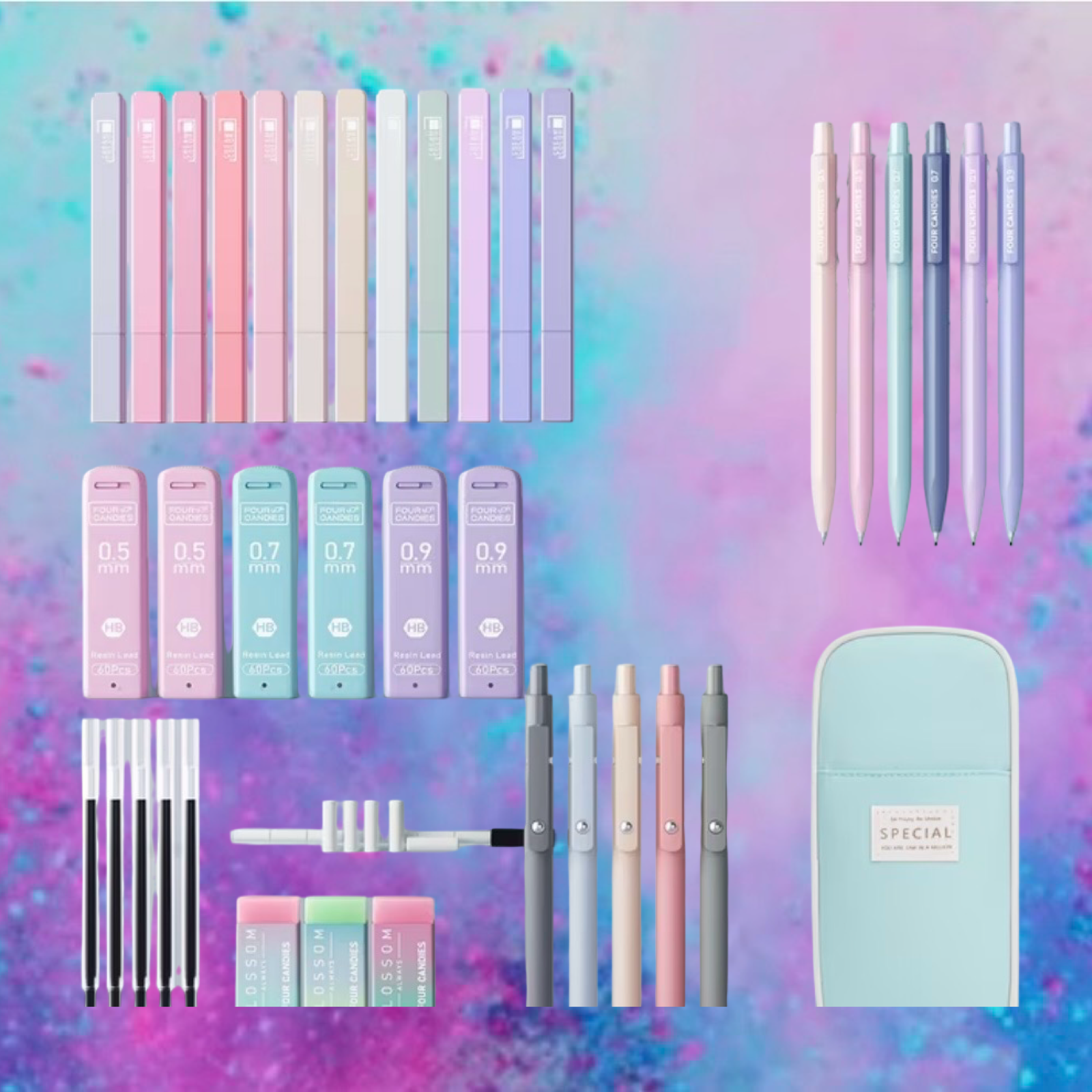 29 pcs stationary with case