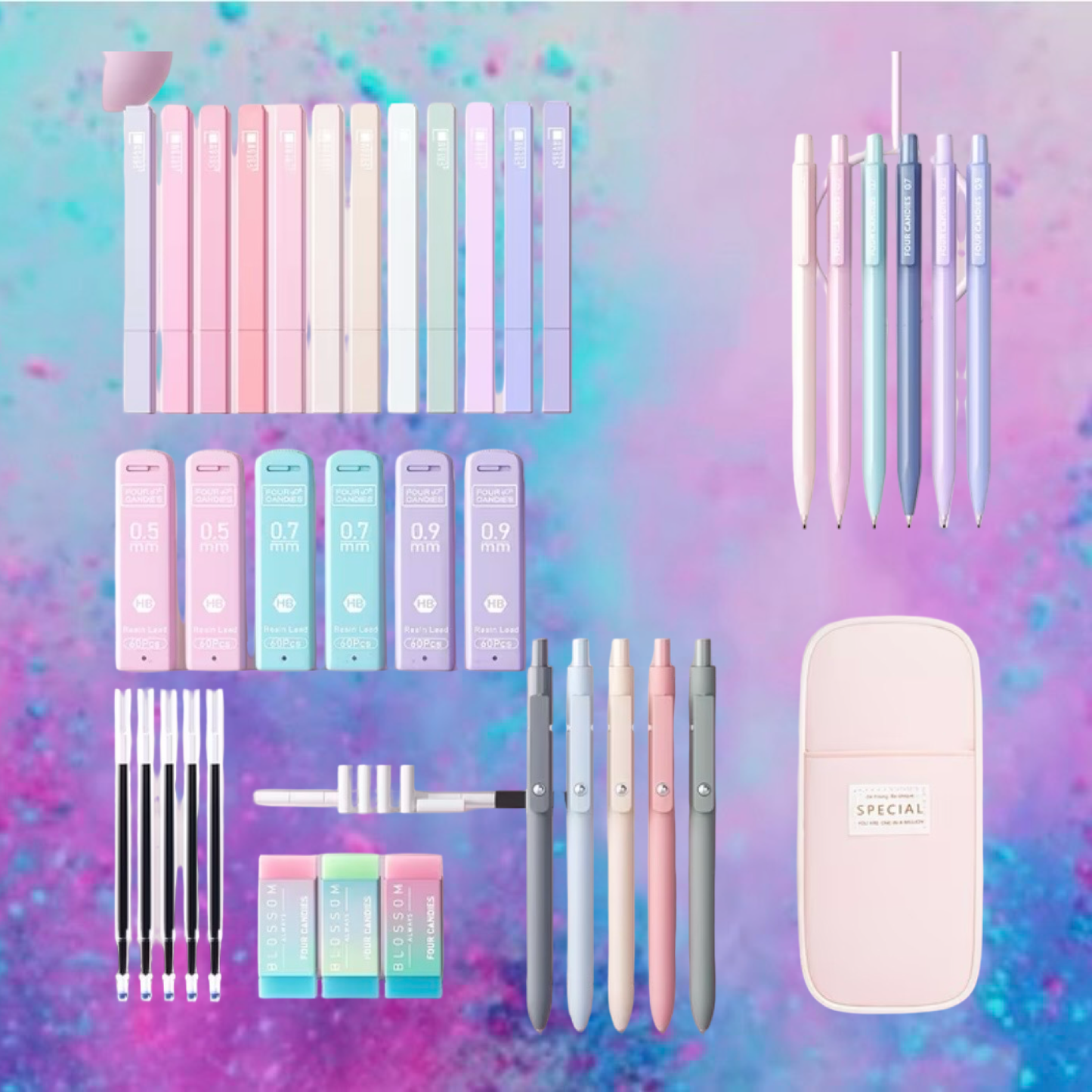 29 pcs stationary with case
