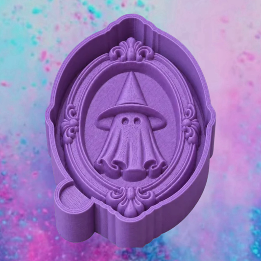 3D vintage ghost frame  freshie molds.